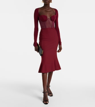 Paneled corset dress | Nensi Dojaka