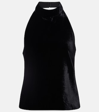 Top Peneloppe de terciopelo con cuello halter  | Nili Lotan