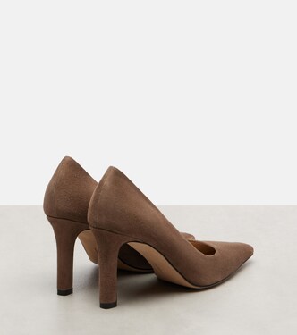 Pumps Carla 80 aus Veloursleder | The Row