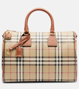 Bowling Medium Burberry Check top-handle bag | Burberry