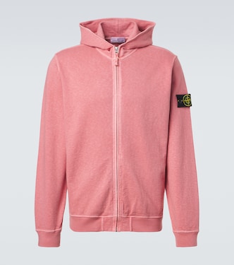 Compass cotton zip-up hoodie | Stone Island