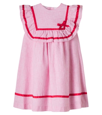 Lawrence ruffled striped cotton dress | Pepa London