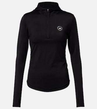Logo hooded zip-up top | Adidas by Stella McCartney