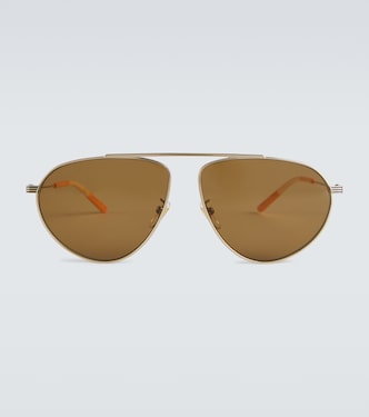 Occhiali da sole aviator in metallo | Gucci