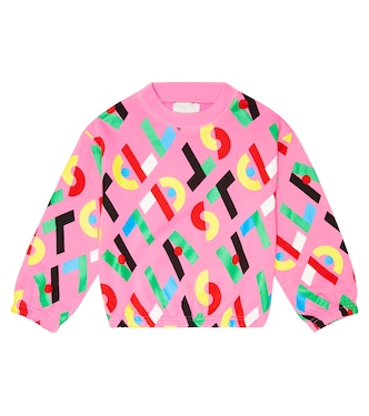 Felpa in jersey di cotone con logo | Stella McCartney Kids