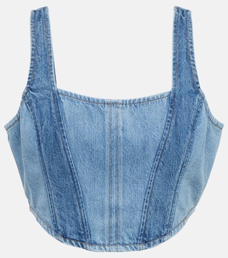 Top corsé en denim | Frame
