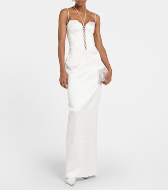 Bustier satin gown | Rasario