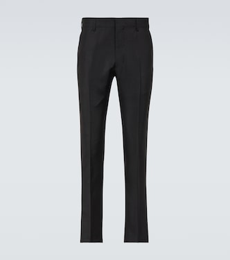 Pantalones rectos de mohair y lana | Ami Paris