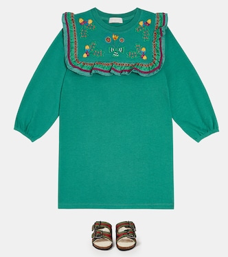 Embroidered canvas slides | Stella McCartney Kids