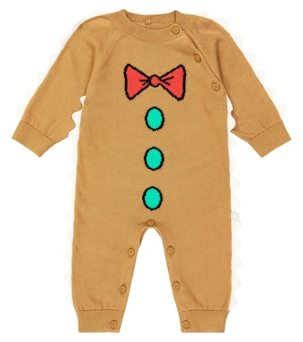 Baby - Tutina in cotone con intarsio | Stella McCartney Kids