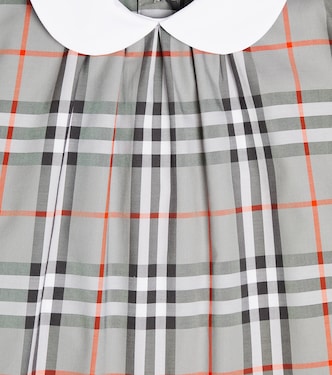 Blusa en mezcla de algodón a cuadros | Burberry Kids