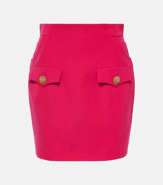 Minifalda de lana virgen | Balmain