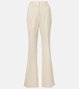Pantalon évasé Rhein en soie et laine | Gabriela Hearst