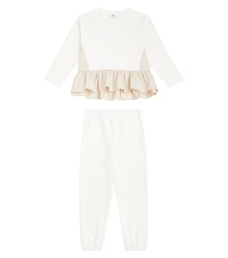 Cotton-blend sweatshirt and sweatpants set | Il Gufo