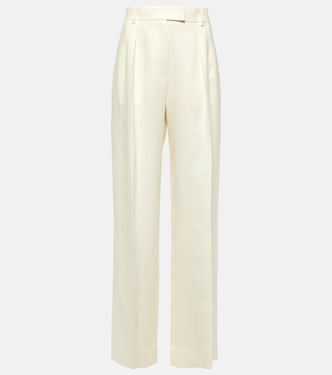 Weite High-Rise-Hose Antone aus Leinen | The Row