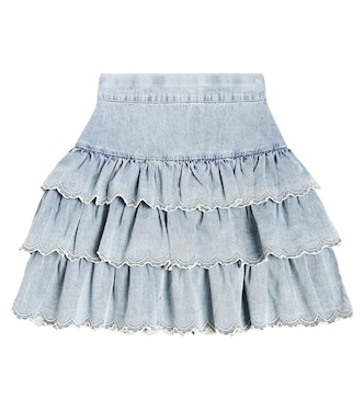 Rock aus Baumwoll-Chambray | Petite Amalie  