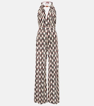 Mono Tai estampado con cuello halter | Diane von Furstenberg
