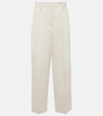 Weite High-Rise-Hose aus Seide und Baumwolle | Toteme