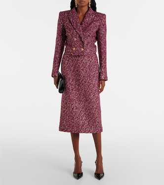 Blazer raccourci en tweed à sequins | Alessandra Rich