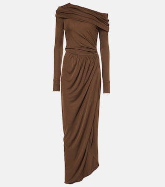 Robe longue asymétrique | Oscar de la Renta