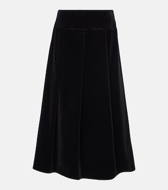Falda midi Paraggi de terciopelo | 'S Max Mara