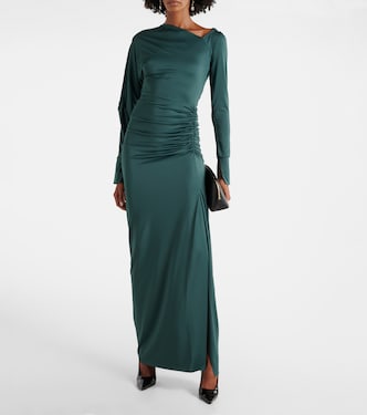 Abito lungo asimmetrico | Victoria Beckham