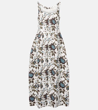 Printed linen maxi dress | Faithfull