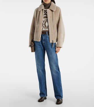 Jeans regular a vita alta | Brunello Cucinelli