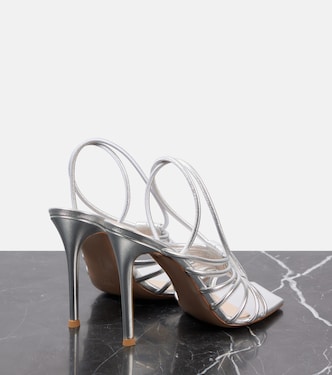 Sandali Hellen 105 in pelle metallizzata | Gianvito Rossi