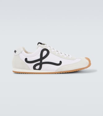 Ballet Runner 2.0 suede-trimmed sneakers | Loewe