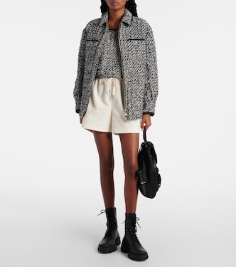 Top in tweed di misto cotone e raso | Moncler