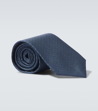 Cravatta in jacquard di seta GG | Gucci