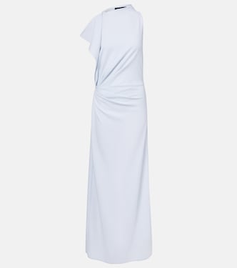 Vestido largo Devyn de crepé drapeado | Proenza Schouler