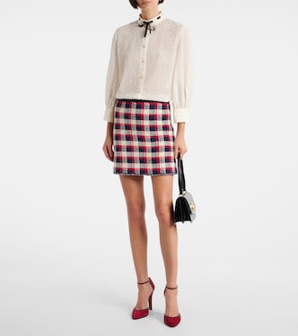 Camicia in popeline di cotone con ricamo sangallo | Valentino