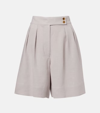 Dorin linen crêpe Bermuda shorts | Loro Piana