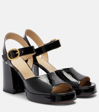 Plateausandalen Fawcette VLogo Signature 100 aus Leder | Valentino Garavani