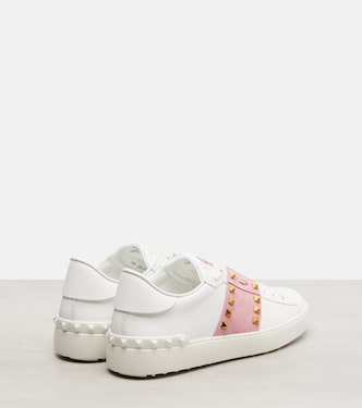Rockstud Untitled leather sneakers | Valentino Garavani