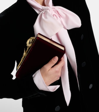 Pochette Bloom Mini en velours | Erdem