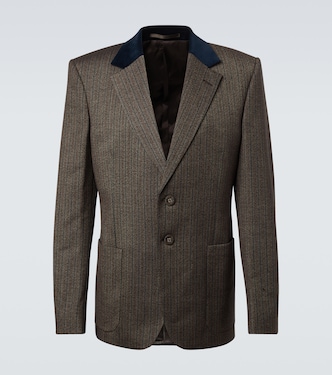 Alto pinstripe wool-blend blazer | Wales Bonner