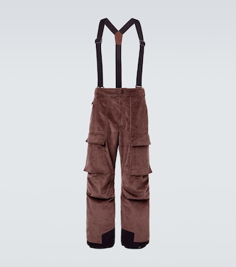 Cotton corduroy ski salopettes | Moncler Grenoble
