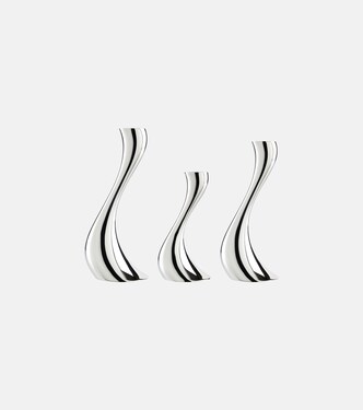 Cobra set of 3 stainless steel candle holders by Constantin Wortmann | Georg Jensen