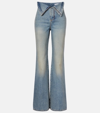 High-rise wide-leg jeans | McQueen