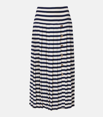Lea striped midi skirt | Rixo