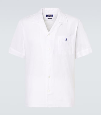 Embroidered linen shirt | Polo Ralph Lauren