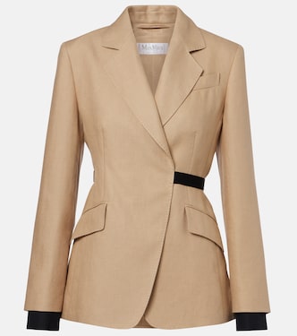 Fionda linen blazer  | Max Mara