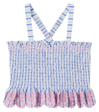 Besticktes Top Florentina aus Baumwolle | Louise Misha