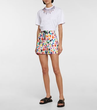 Shorts in cotone con stampa | Christopher Kane