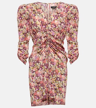 Robe Celina en soie mélangée à fleurs | Isabel Marant