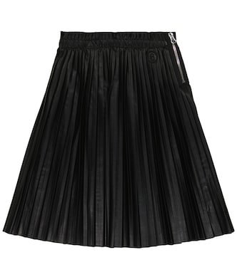 Faux leather pleated skirt | MM6 Maison Margiela Kids