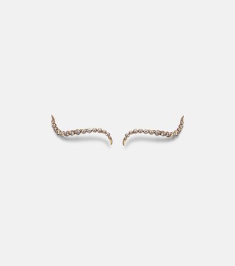 Orecchini Elettra in oro 14kt con diamanti | Ondyn